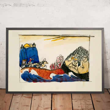 A framed image of 