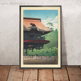 Templo Kenchoji en Kamakura por Hasui Kawase 1935 