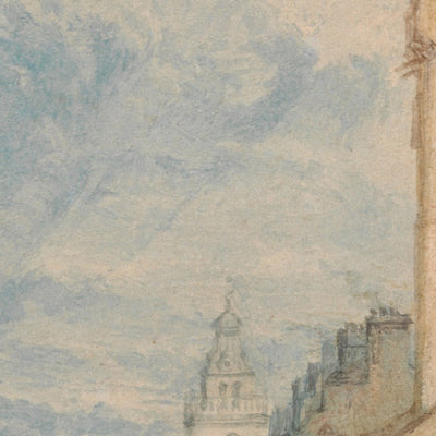 High Street, Edimburgo por Turner, 1818 