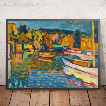 A framed image of 