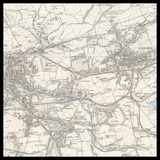 Carte ancienne personnalisée de Coatbridge 