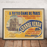 A Notre-Dame de Paris – Rio de Janeiro Gran Venta, póster de viaje antiguo de Paul Dupont (1900) 