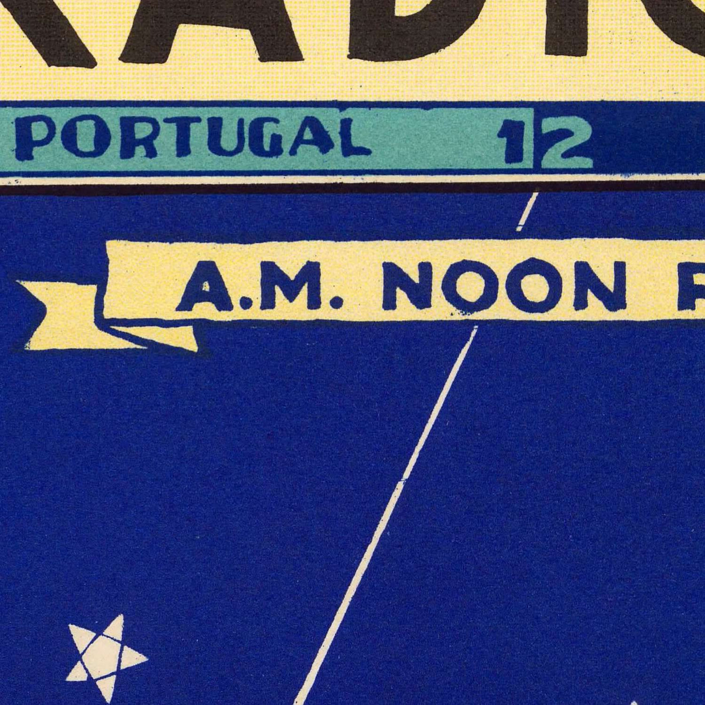 Mapa Mundial de Radio de Onda Corta Antiguo por Turzak, 1932: Comunicaciones Globales 