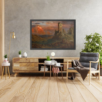 A framed image of 
