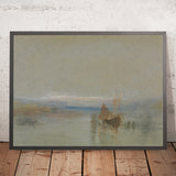 Fishing Boats Becalmed off le Havre by Turner, 1800