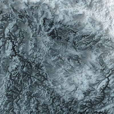 Mapa de Relieve Topográfico 3D de Alemania 