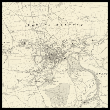 An old Ordnance Survey map of Yeovil