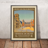 Cartel de viaje del Valle del Loira: Château de Blois, Cour Intérieure de Constant Duval 