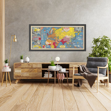 Post World War 2 Map by Turner, 1945: Eastern Hemisphere, Historical Notes