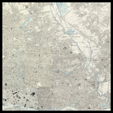Mapa antiguo personalizado de Hackney 