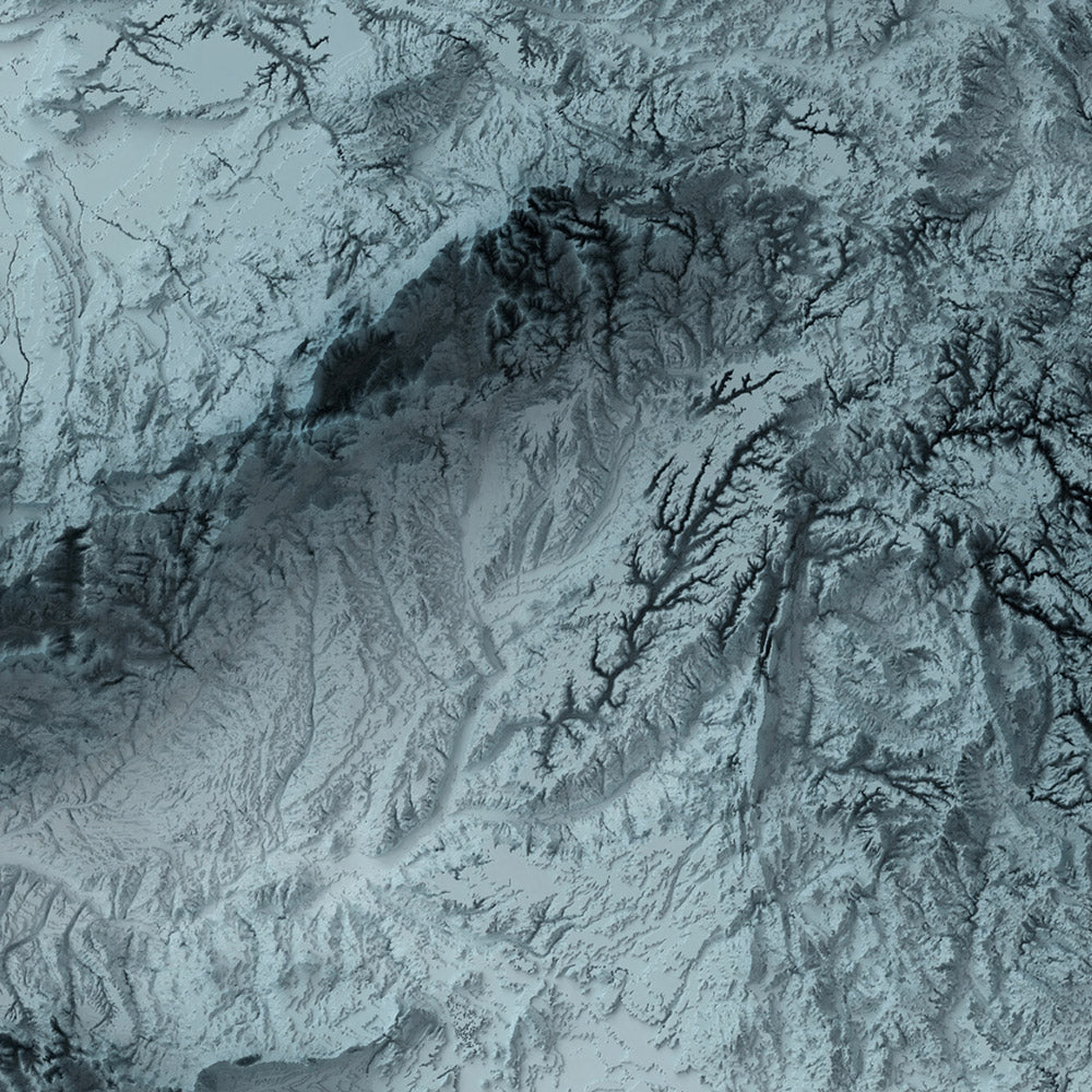 Spanien Topographische 3D Reliefkarte 
