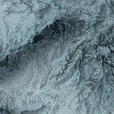 Spanien Topographische 3D Reliefkarte 