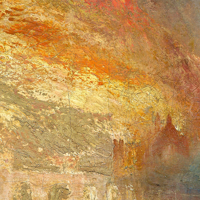 The Burning of the Houses of Lords and Commons, 16 October 1834 by Turner