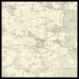 Carte ancienne personnalisée de Bracknell 
