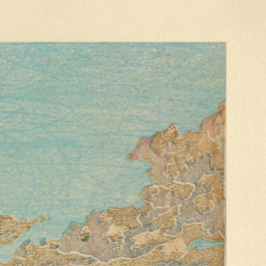 Fuji-Fluss und Mt. Fuji von Hasui Kawase, 1935 