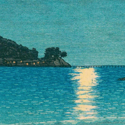 Playa Shichiri en Soshu por Hasui Kawase, 1935 