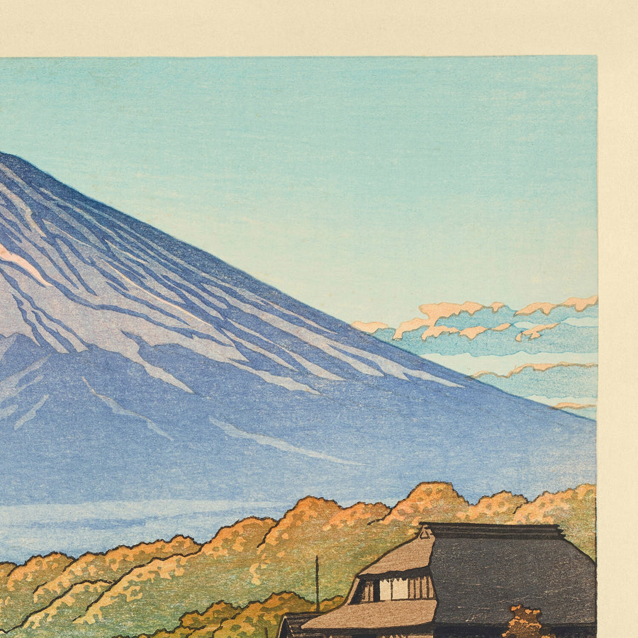 Herbst in Funatsu mit dem Fuji von Hasui Kawase, 1935 