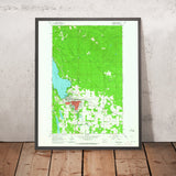 Old Map of Whitefish, Montana by USGS, 1962 – Whitefish Lake & Flathead National Forest