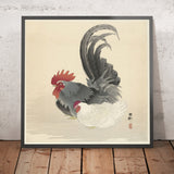 Hen and Rooster by Ohara Koson, 1900