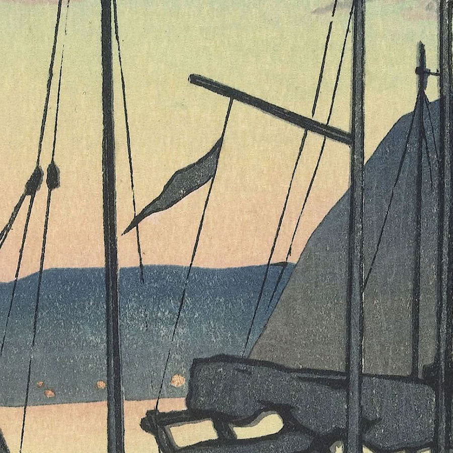 Morgen in Beppu von Hasui Kawase, 1928 