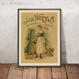 Jos. Wery & Cie Vintage Distillery Advertising Poster, 1901