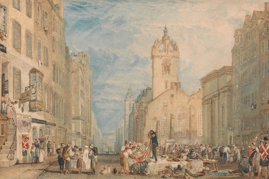 High Street, Edimburgo di Turner, 1818 