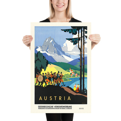 Mid-Century Austria Travel Poster