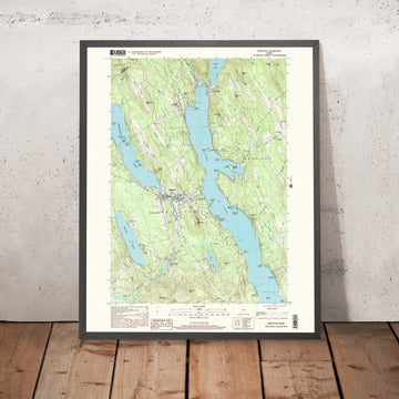 Map of Bridgton, Maine by USGS, 2000 – Harrison, Long Lake & Pleasant Mountain