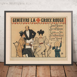 La Croix Rouge Vintage Genever Poster by Armand Rassenfosse, 1894