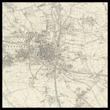 Carte ancienne personnalisée de Chesterfield 