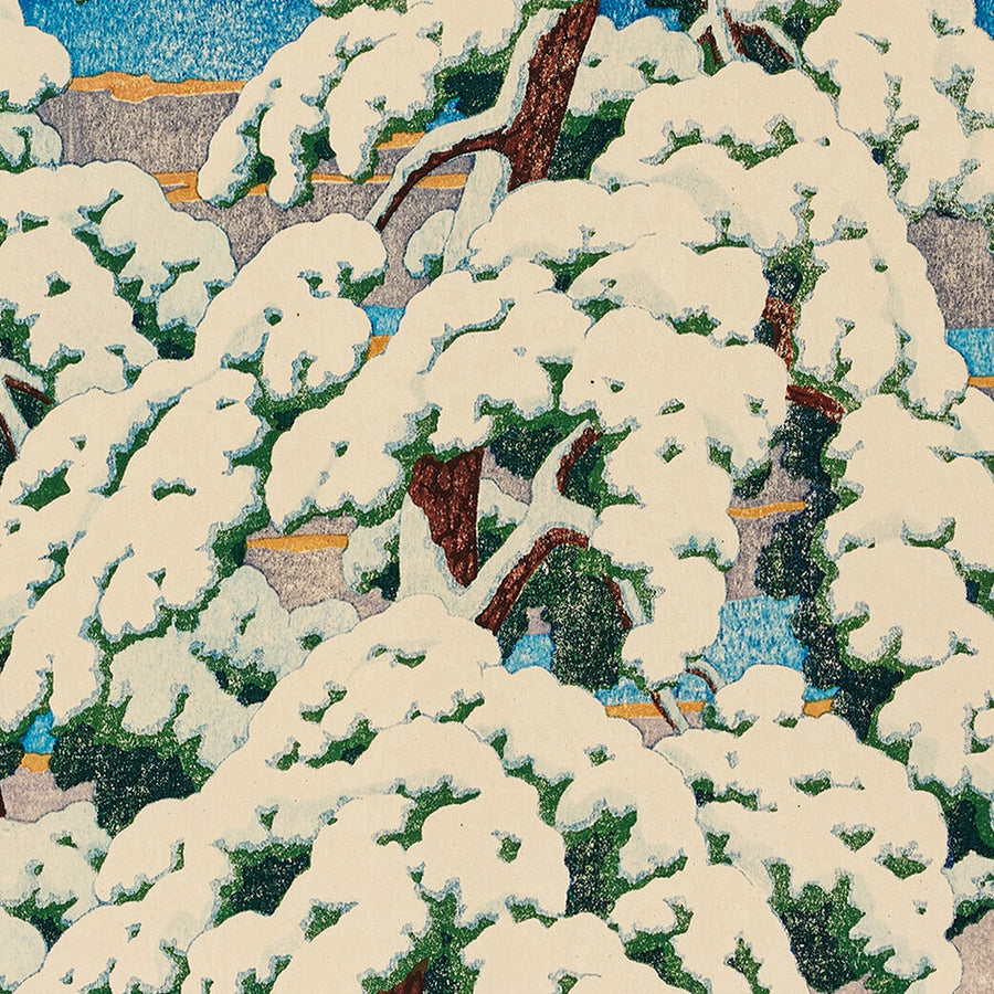 Kiefern nach Schnee von Hasui Kawase 1935 
