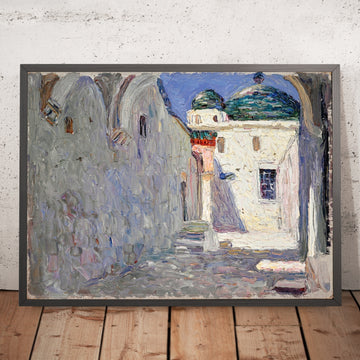 A framed image of 
