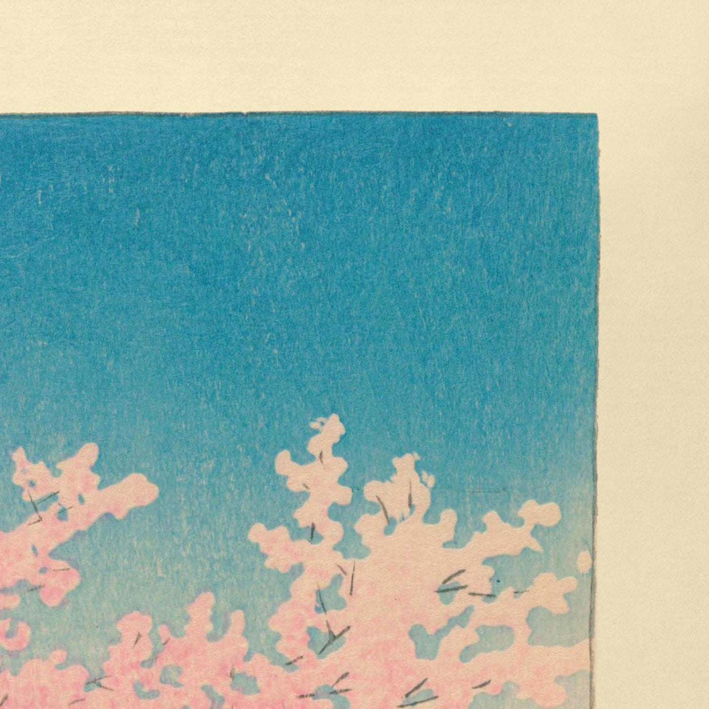 Le Temple Kiyomizu et la Fleur de Cerisier à Ueno par Hasui Kawase, 1935 