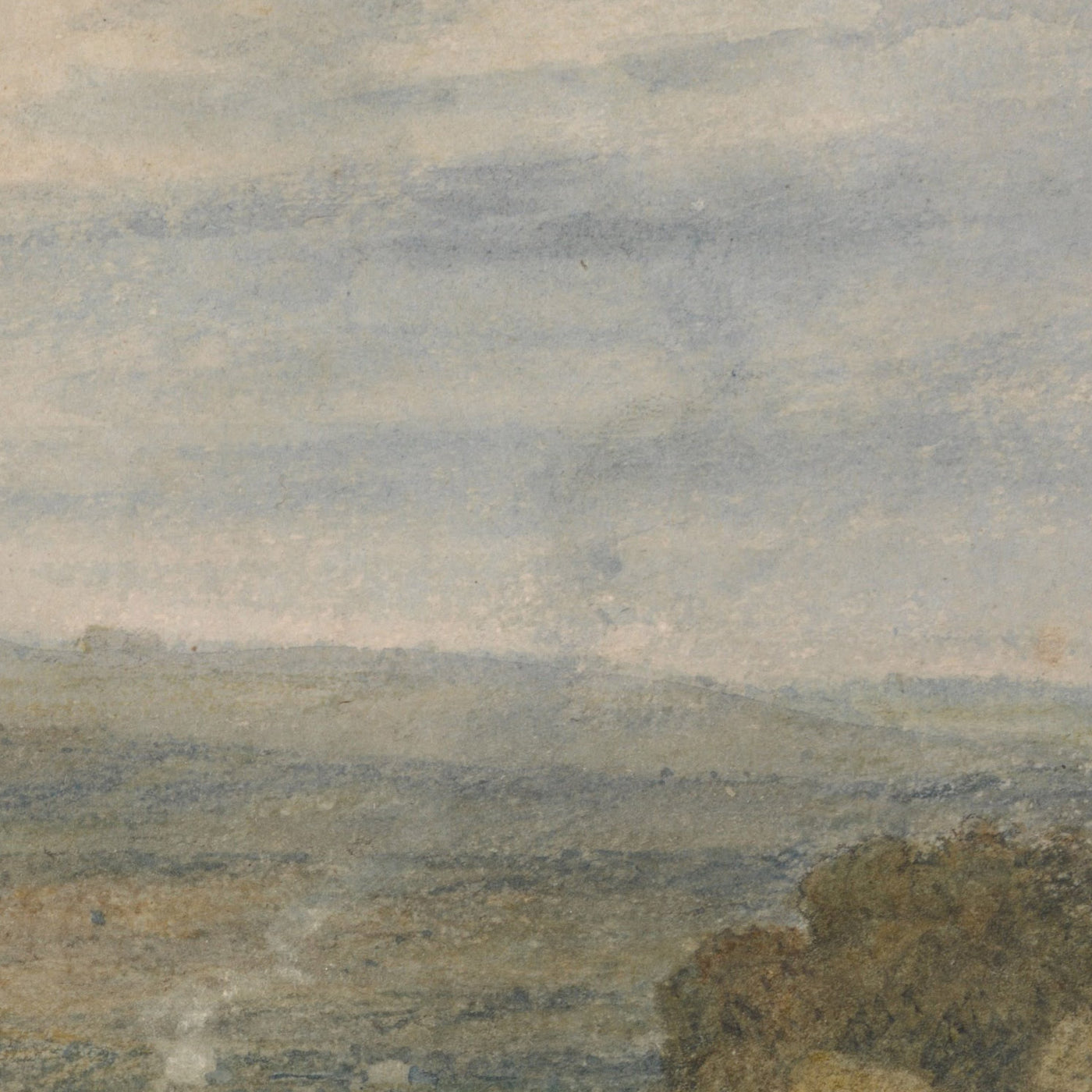 Vista del Castillo de Hampton Court, Herefordshire, desde el sureste por Turner, 1806 