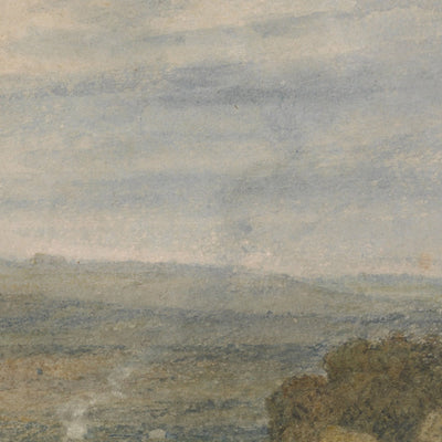 Vista del Castillo de Hampton Court, Herefordshire, desde el sureste por Turner, 1806 
