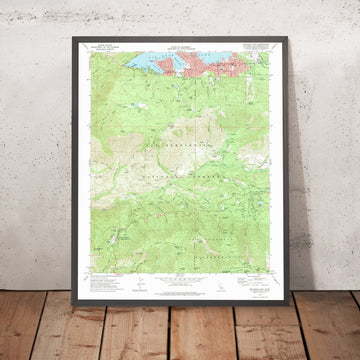 Old Map of Big Bear Lake, California by USGS, 1970 – San Bernardino National Forest & Bear Mountain