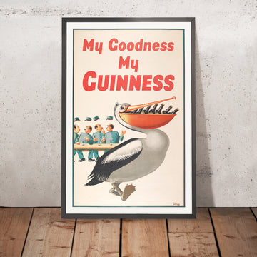 Una imagen enmarcada de My Goodness my Guinness de John Gilroy, 1939