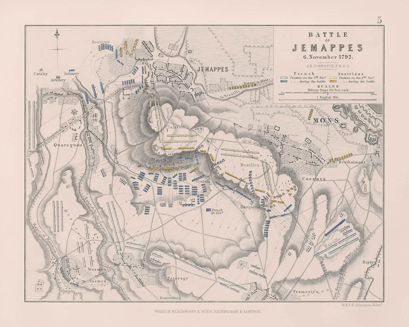 Batalla de Jemappes, 6 de noviembre de 1792: Guerra Revolucionaria Francesa 