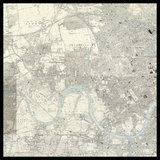 Mapa antiguo personalizado de Hammersmith y Fulham 