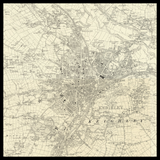 Carte ancienne personnalisée de Keighley 