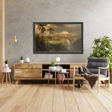 A framed image of 