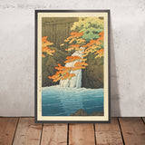 Senju Waterfall, Akame by Hasui Kawase, 1935