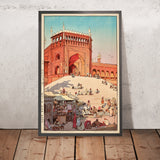 Derii no Juma Mashiddo (Jama Masjid, Delhi) by Yoshida Hiroshi, 1931