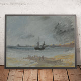 Schiff auf Grund bei Brighton von Turner, 1830 