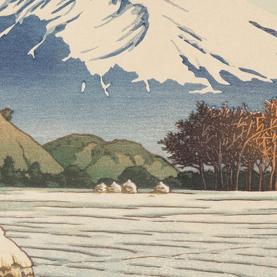 Mont Fuji Matin Givré à Nagaoka, Izu par Hasui Kawase, 1939 