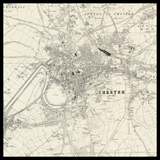 Mappa Antica Personalizzata di Chester 