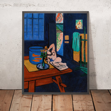 Una imagen enmarcada de L’Atelier aux poissons rouges (El estudio con peces dorados) de Henri Matisse, 1912