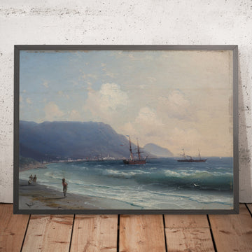 A framed image of Seascape by Ivan Konstantinovich Aivazovsky, 1817