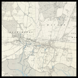 Carte ancienne personnalisée de Havant 