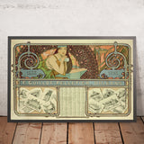 F. Guillot-Pelletier Orléans Calendar by Alphonse Mucha, 1898